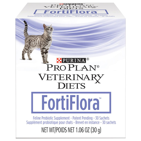 Purina FortiFlora Feline Probiotic Supplement for pet digestive health supplement, 30 sachets