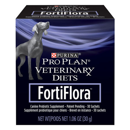 Purina Pro Plan FortiFlora Pet Digestive Health Supplement Probiotic for Dogs in a 30-Sachet Box