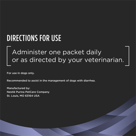 Purina pet digestive health supplement directions for use with daily dosage for dogs