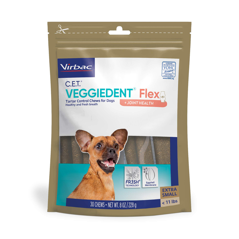 C.E.T. VeggieDent Flex Tartar Control Chews for Dogs