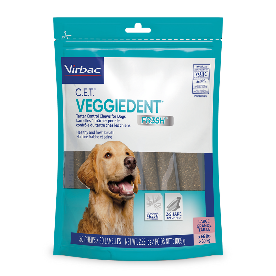 C.E.T. VeggieDent Fr3sh Tartar Control Chew for Dogs