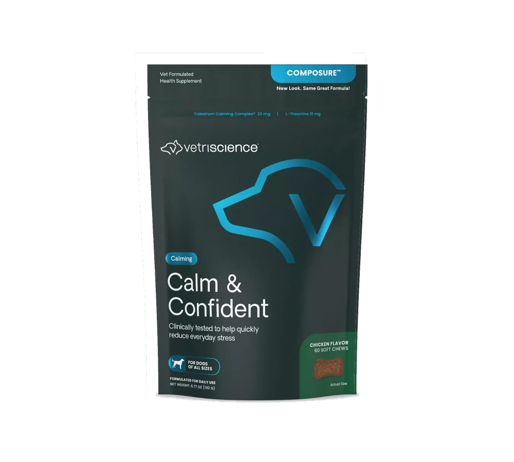 Calm & Confident Chews for Dogs Chicken Flavor (Previously Composure Bite-sized Chews)