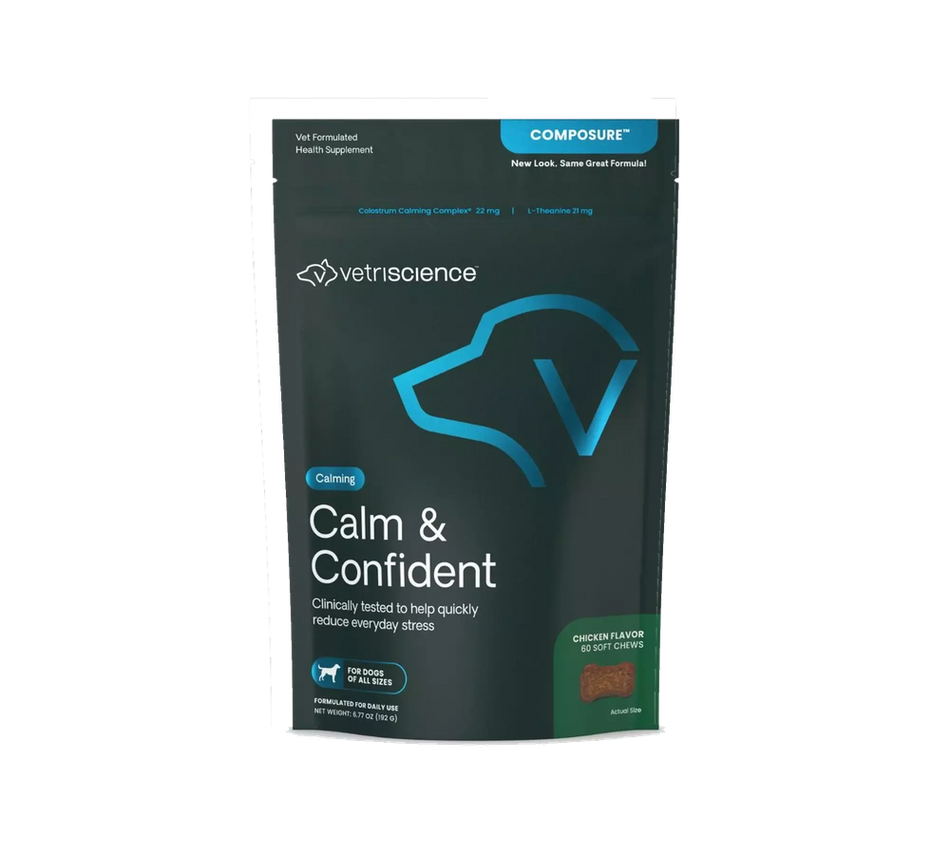 Calm & Confident Chews for Dogs Chicken Flavor (Previously Composure Bite-sized Chews)
