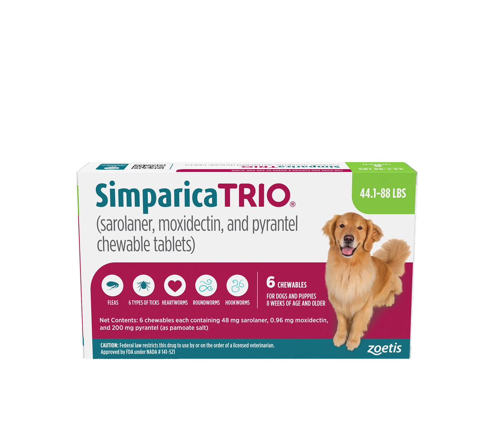 Simparica Trio Chewable Tablet for Dogs