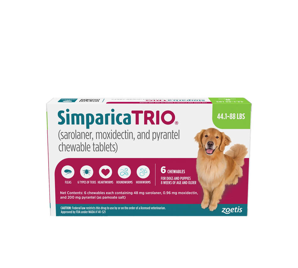 Simparica Trio Chewable Tablet for Dogs