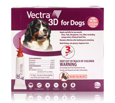 Vectra 3D for DogsThis monthly treatment protects