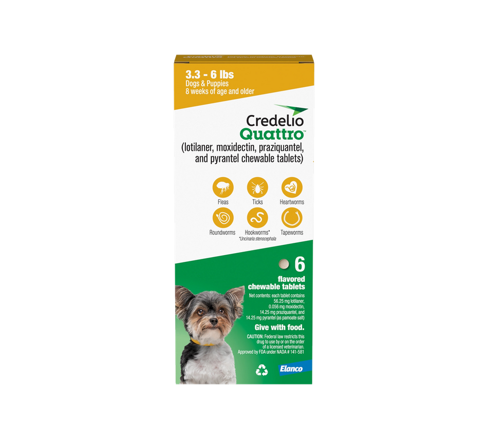 Credelio Quattro Chewable Tablets for Dogs