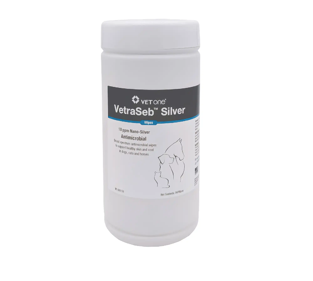 VetraSeb Silver Antimicrobial Wipes
