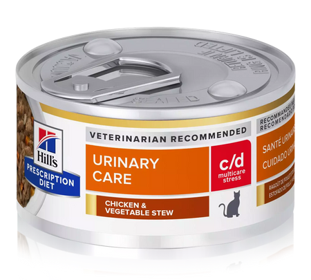 Hill's Prescription Diet c/d Multicare Stress Urinary Care Chicken & Vegetable Stew Canned Cat Food