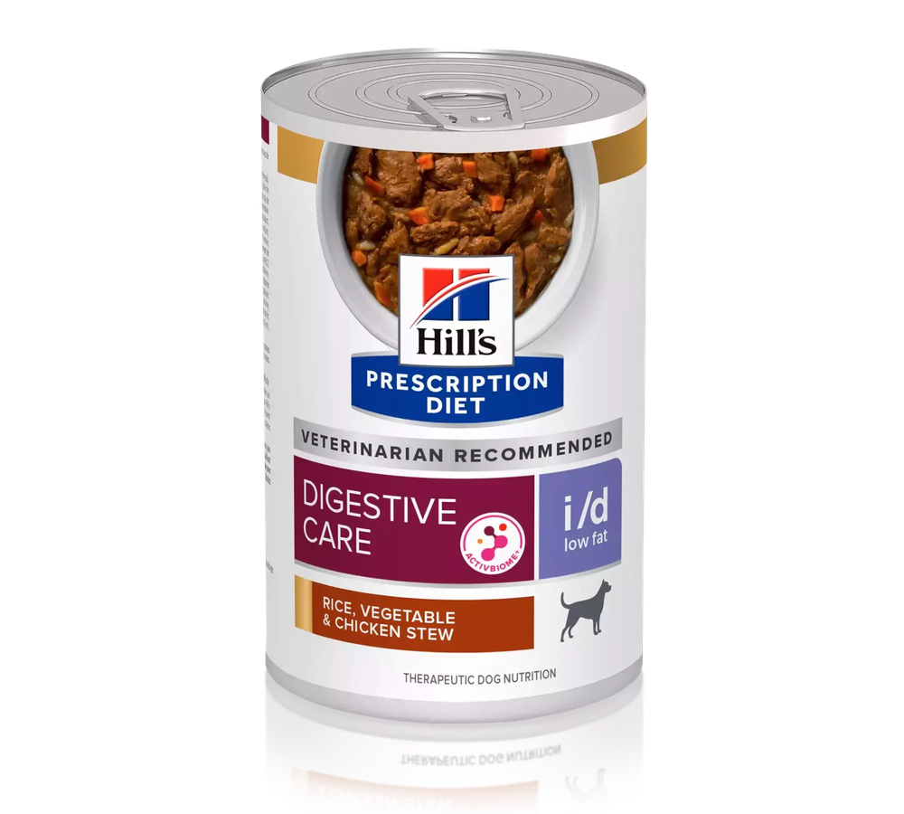Hill's Prescription Diet i/d Low Fat Digestive Care Rice, Vegetable & Chicken Stew Canned Dog Food