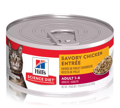 Hill's Science Diet Adult Canned Cat Food,