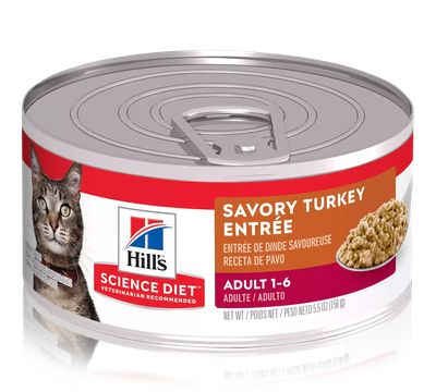 Hill's Science Diet Adult Canned Cat Food,