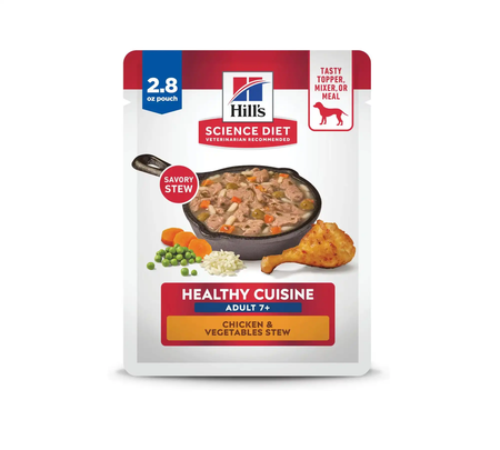 Hill's Science Diet Adult 7+ Healthy Cuisine Chicken & Vegetables Stew Wet Dog Food