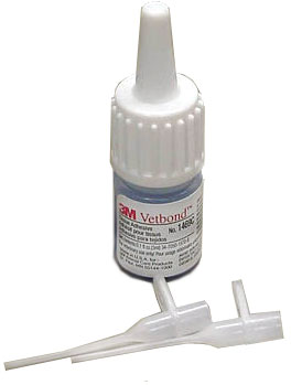 3M Vetbond Tissue Adhesive Bottle with Applicator Tips for Veterinary Use