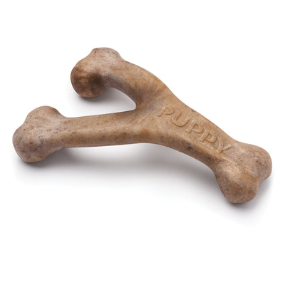 Benebone Puppy Bacon Wishbone Dog Chew Toy