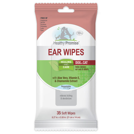 Four Paws Healthy Promise Cat & Dog Ear Wipes