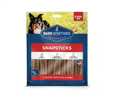 Barkworthies Snapsticks with Collagen Dog Treat