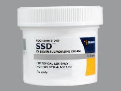 Generic RX 1% Silver Sulfadiazine Cream in a jar, suitable as a pet burn treatment cream