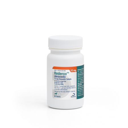 Dechra Redecrox deracoxib 12 mg generic Deramaxx tablets in 90 chewable tablet bottle