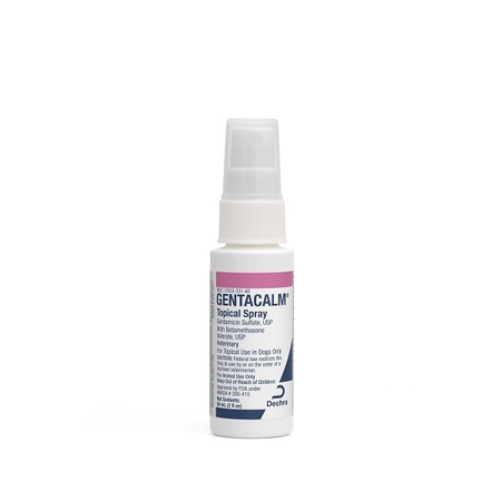 Dechra Gentacalm Topical Spray with Gentamicin Sulfate Pet Spray for soothing skin in dogs