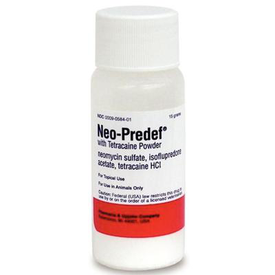 Neo-Predef Powder for Pets in 15 grams bottle for topical use in animals