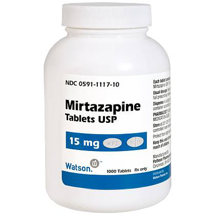 Dechra Mirtazapine 15 mg Tablets for Pets as a pet appetite stimulant in a 1000-tablet bottle