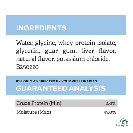 Purina Pro Plan Hydra Care cats ingredients list with moisture content and protein analysis details