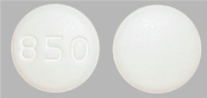 Generic RX Metronidazole for pets 850 mg white round tablets for treating infections