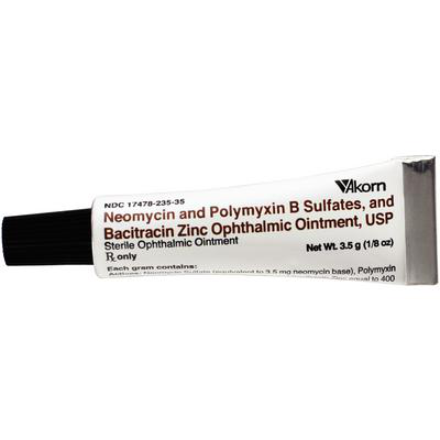 Affordable Pet Eye Infection Treatment in a tube of Neomycin and Polymyxin B ophthalmic ointment
