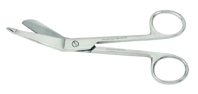 Stainless Steel Jorgensen Labs veterinary bandage scissors with rounded tips for safe cutting