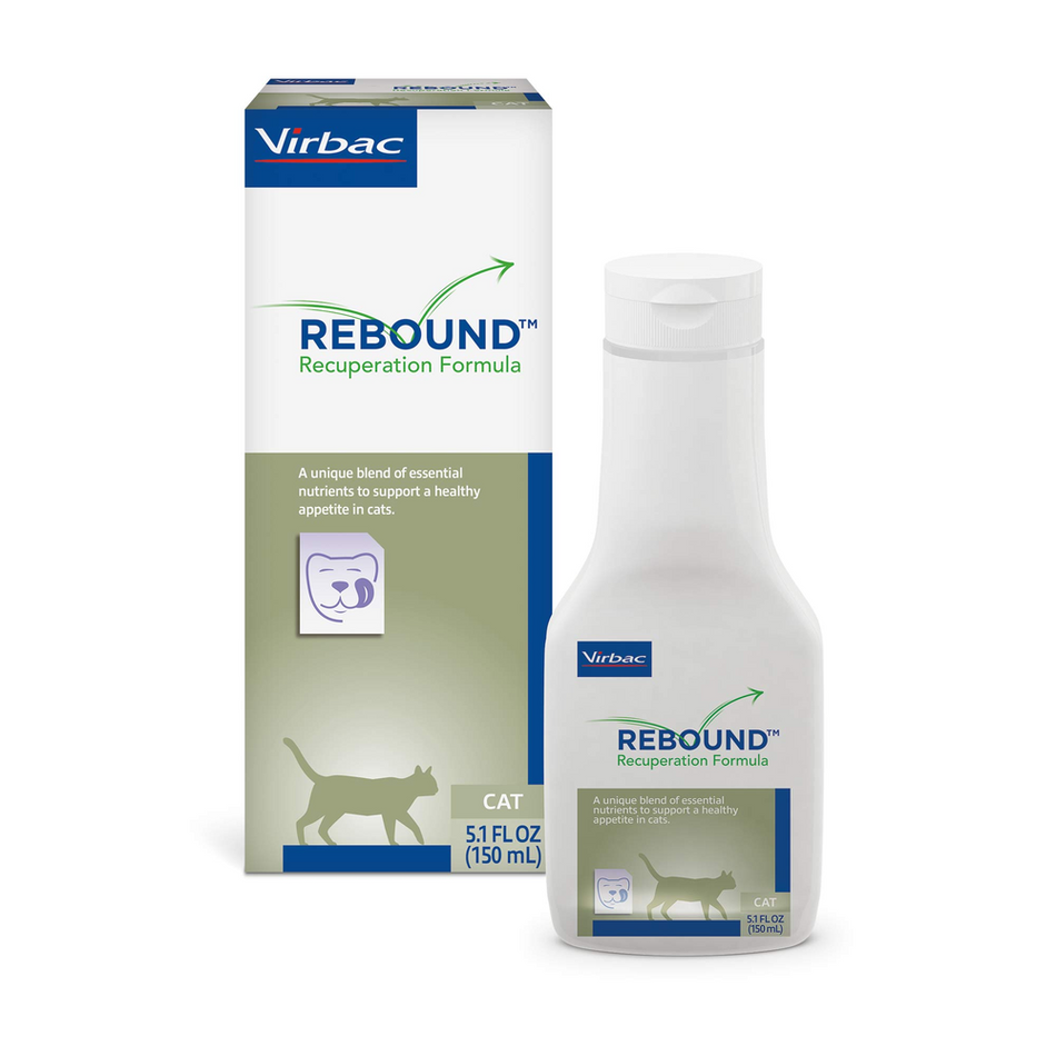 Virbac cat recuperation formula in a 150ml bottle with packaging, designed to support healthy appetite in cats